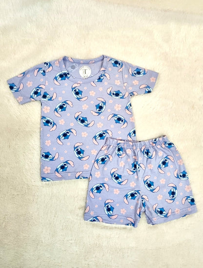 Kids Wear - Unisex Coord sets - Mauve Stich coords set