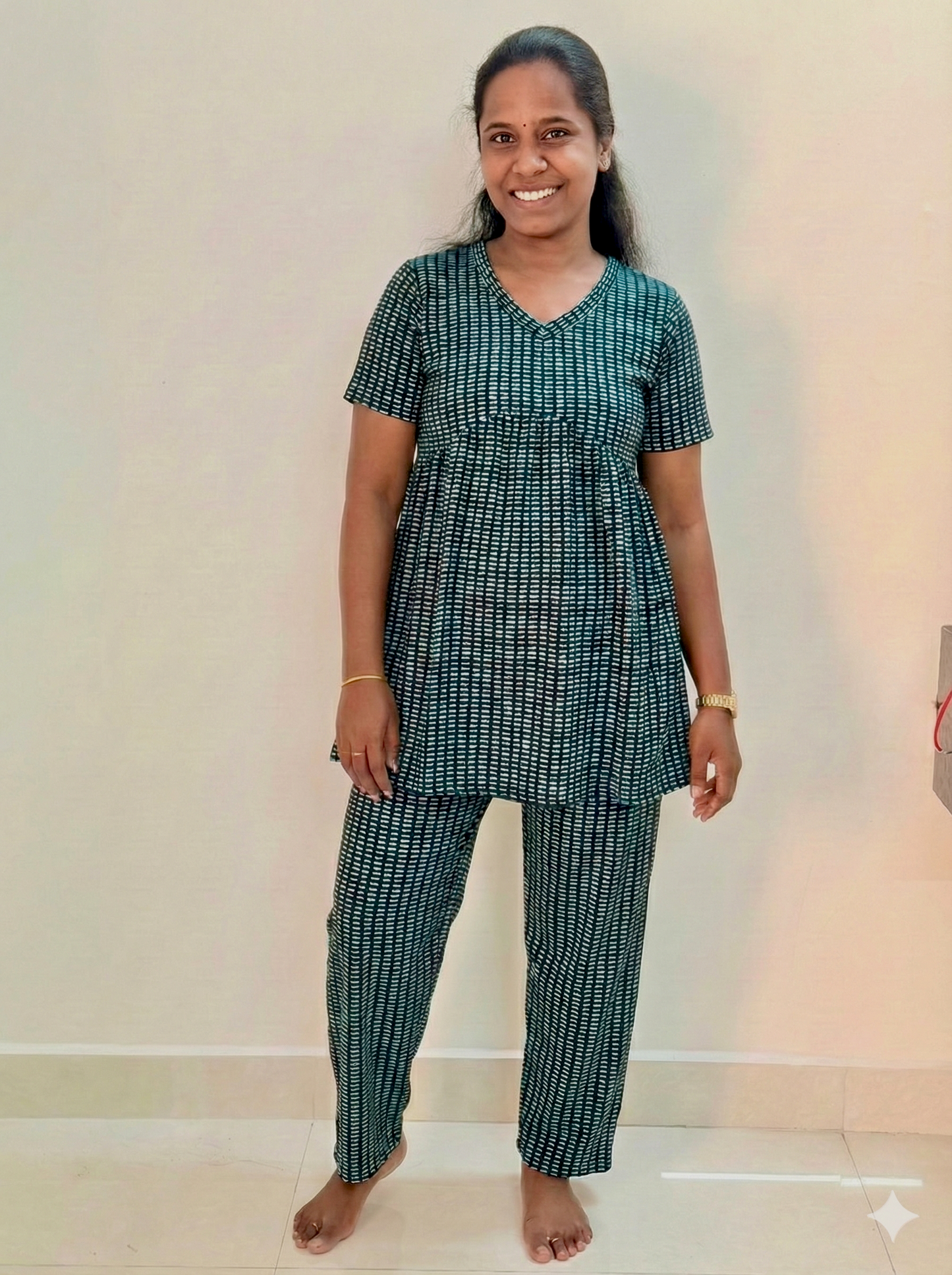 Premium Women's Curvy peplum coord set - Multi box