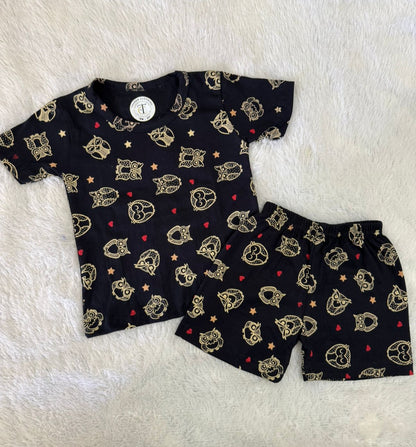 Kids Wear - Unisex Coord sets - King of owl coords set
