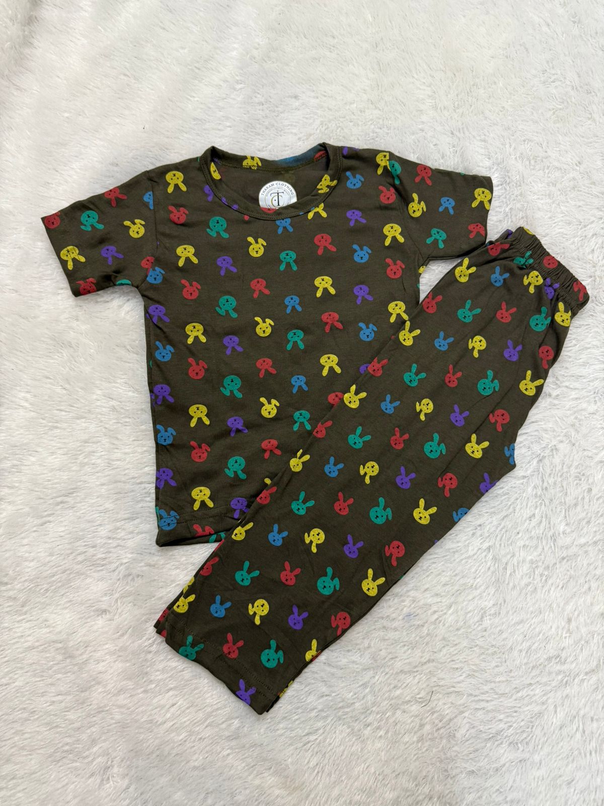 Kids Wear - Unisex Pyjama set - Rabbi bommais