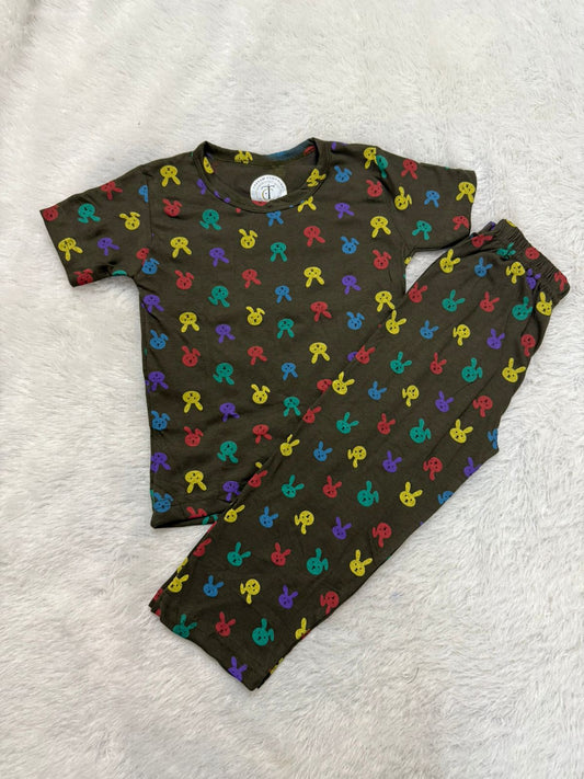 Kids Wear - Unisex Pyjama set - Rabbi bommais