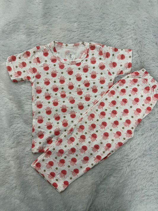 Kids Wear - Unisex Pyjama set - Jelly fish