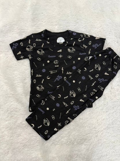 Kids Wear - Unisex Pyjama set - Black survive