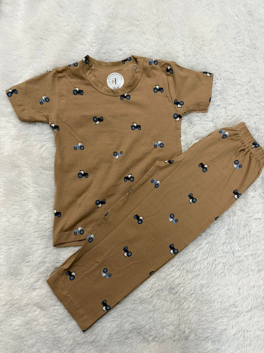 Kids Wear - Unisex Pyjama set - Car racer