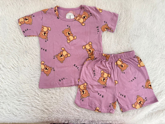 Kids Wear - Unisex Coord sets - Baby bear coords set