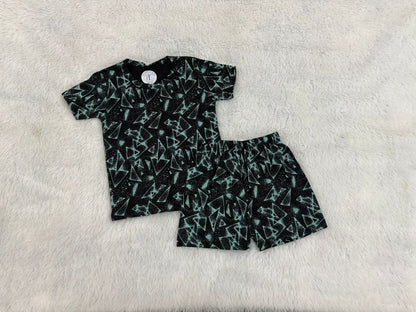 Kids Wear - Unisex Coord sets - Black radiant