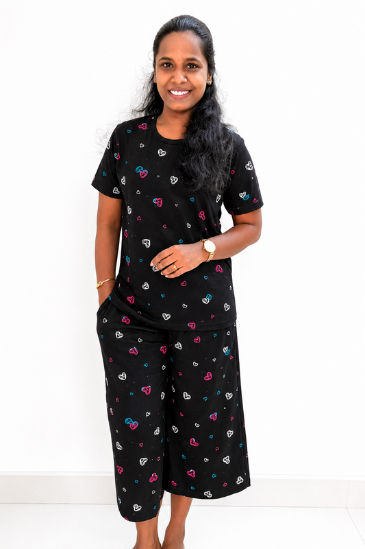 *Ready to dispatch* - Premium Women's 3/4 th Palazzo coord set - Double takkar palazzo coords