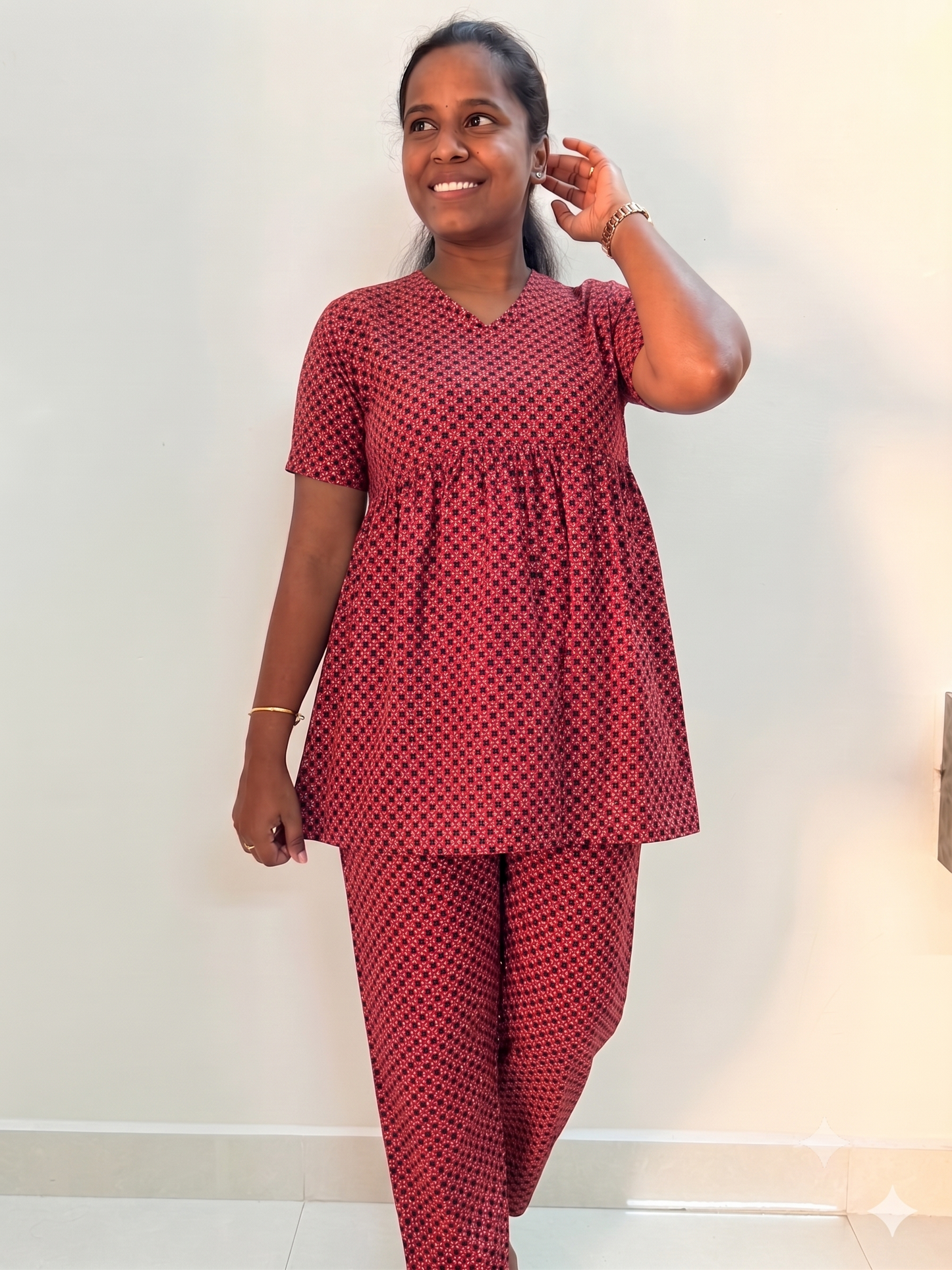 PREBOOKING - Premium Women's Curvy peplum coords - Checky checks  peplum coords