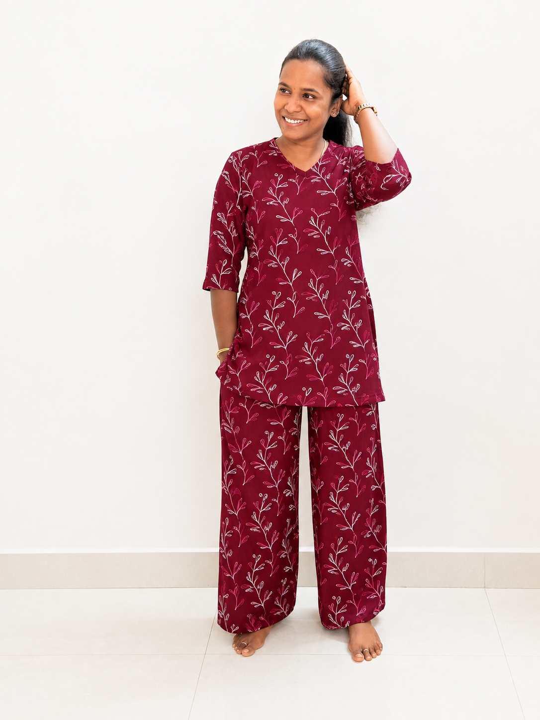 *PREBOOKING* - Women's Kurthi night set - Kunguma ZIG eee