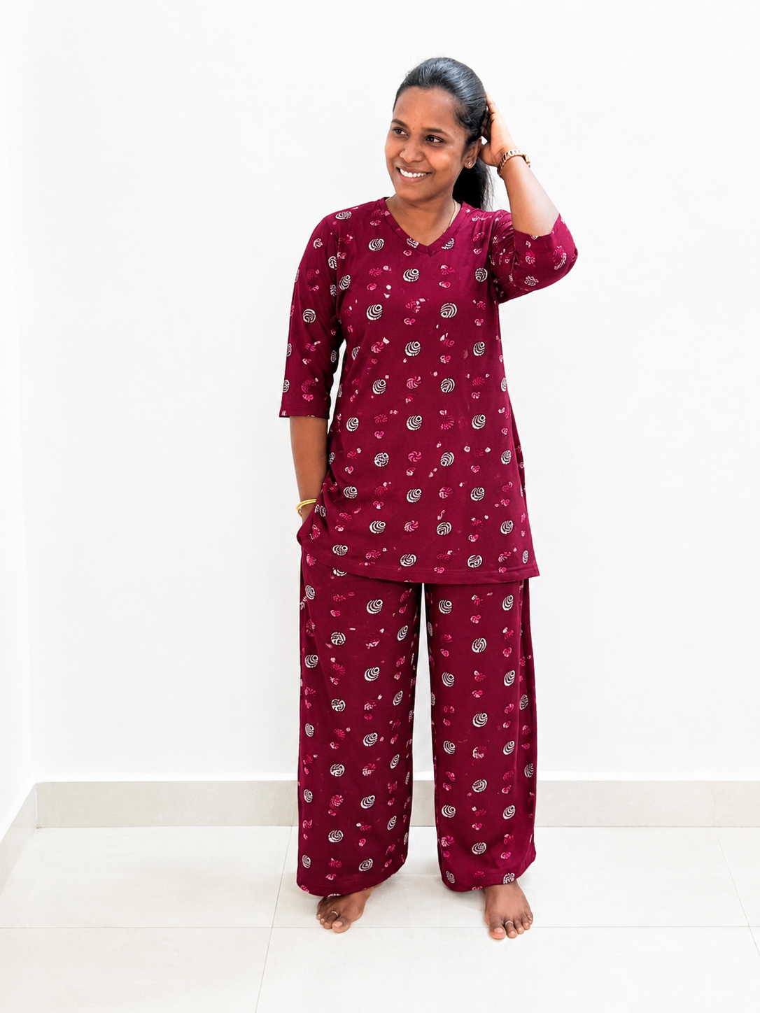 *PREBOOKING* - Women's Kurthi night set - Podi mini balls