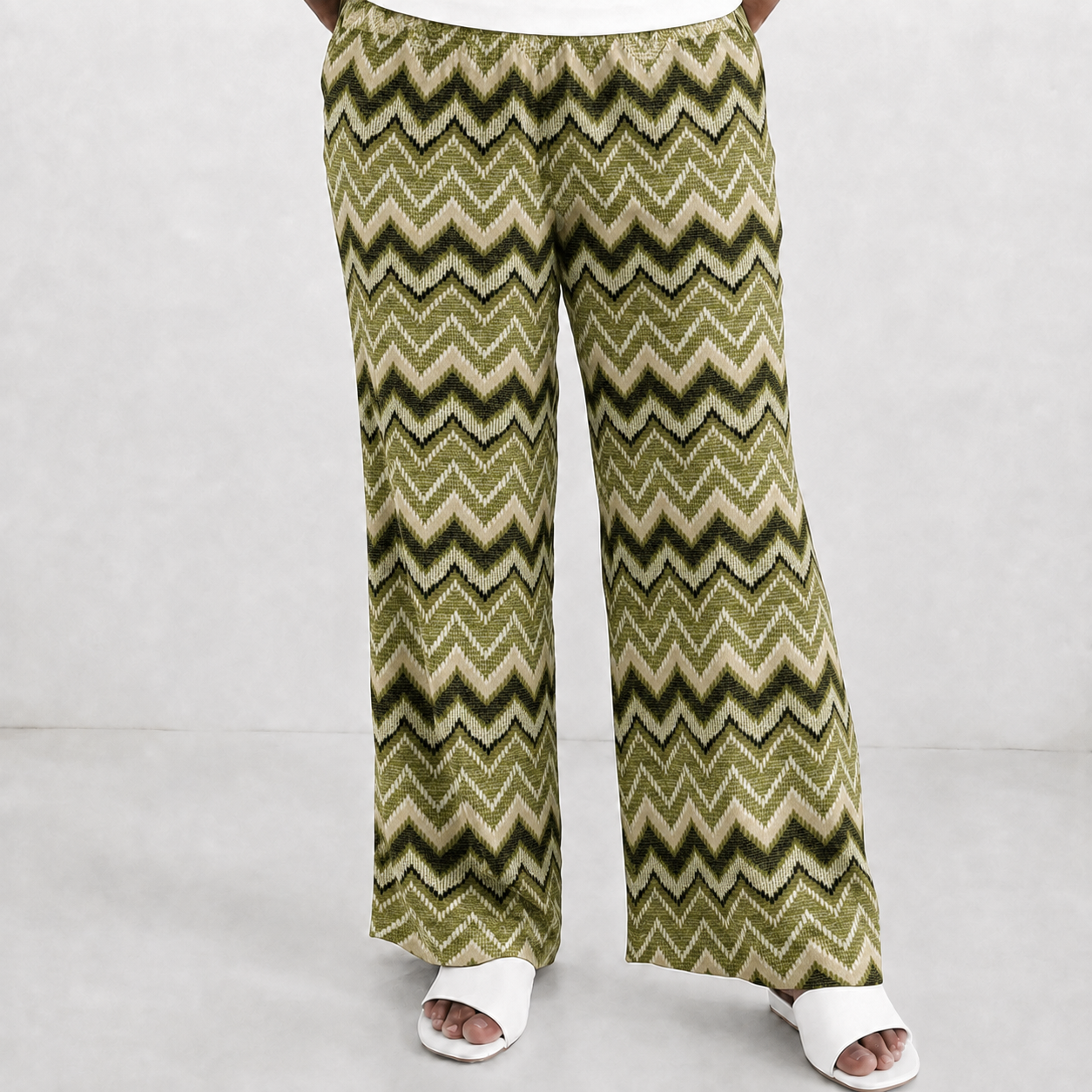 *Prebooking* - STRETCHABLE Women's Printed Palazzo pant Full length - Greeny ziggus palazzo pant