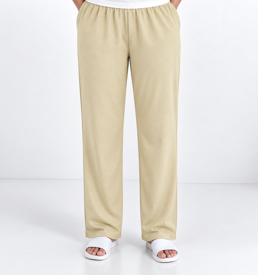 *PREBOOKING* - ***(Pick any 3 colour at offer )*** Women's Straight pant - Milky Skin shade
