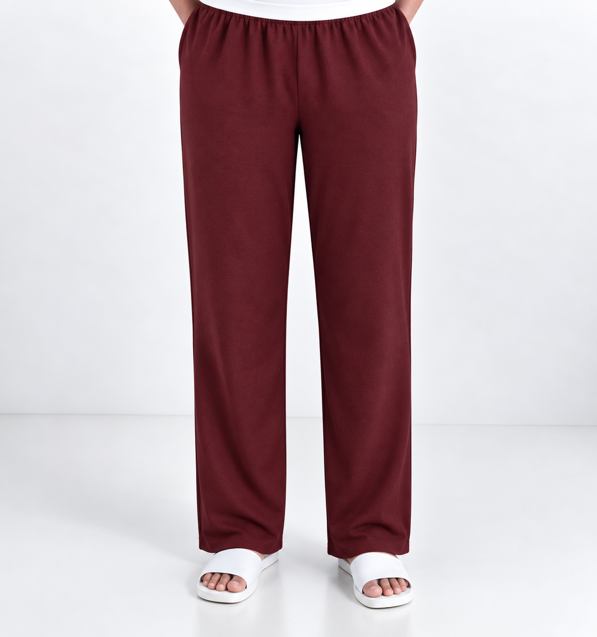 *Ready to dispatch*- ***(Pick any 3 colour at offer )*** Women's Straight pant - Meroon