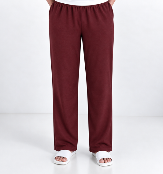 *Ready to dispatch*- ***(Pick any 3 colour at offer )*** Women's Straight pant - Meroon
