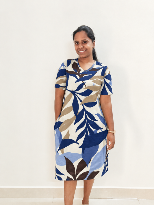*READY TO DISPATCH* - Lounge kurtaas / Long polos - Sky Leafy