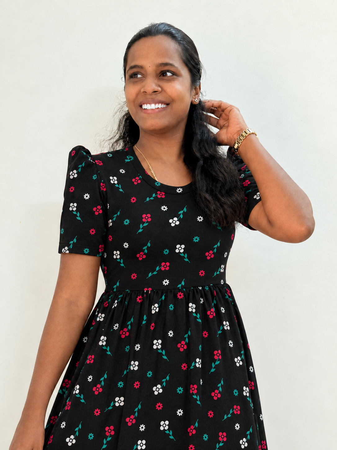 *PREBOOKING* - Premium - Women's Non feeding Lounge wear puff sleeves - Black pippy lounge wear