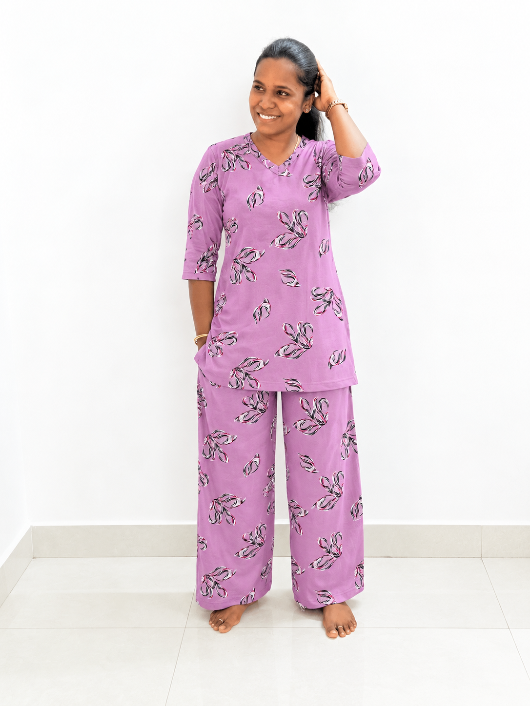 *PREBOOKING* - Premium Quality - Women's Kurthi night set  - Baby Karen’s Kurthi set