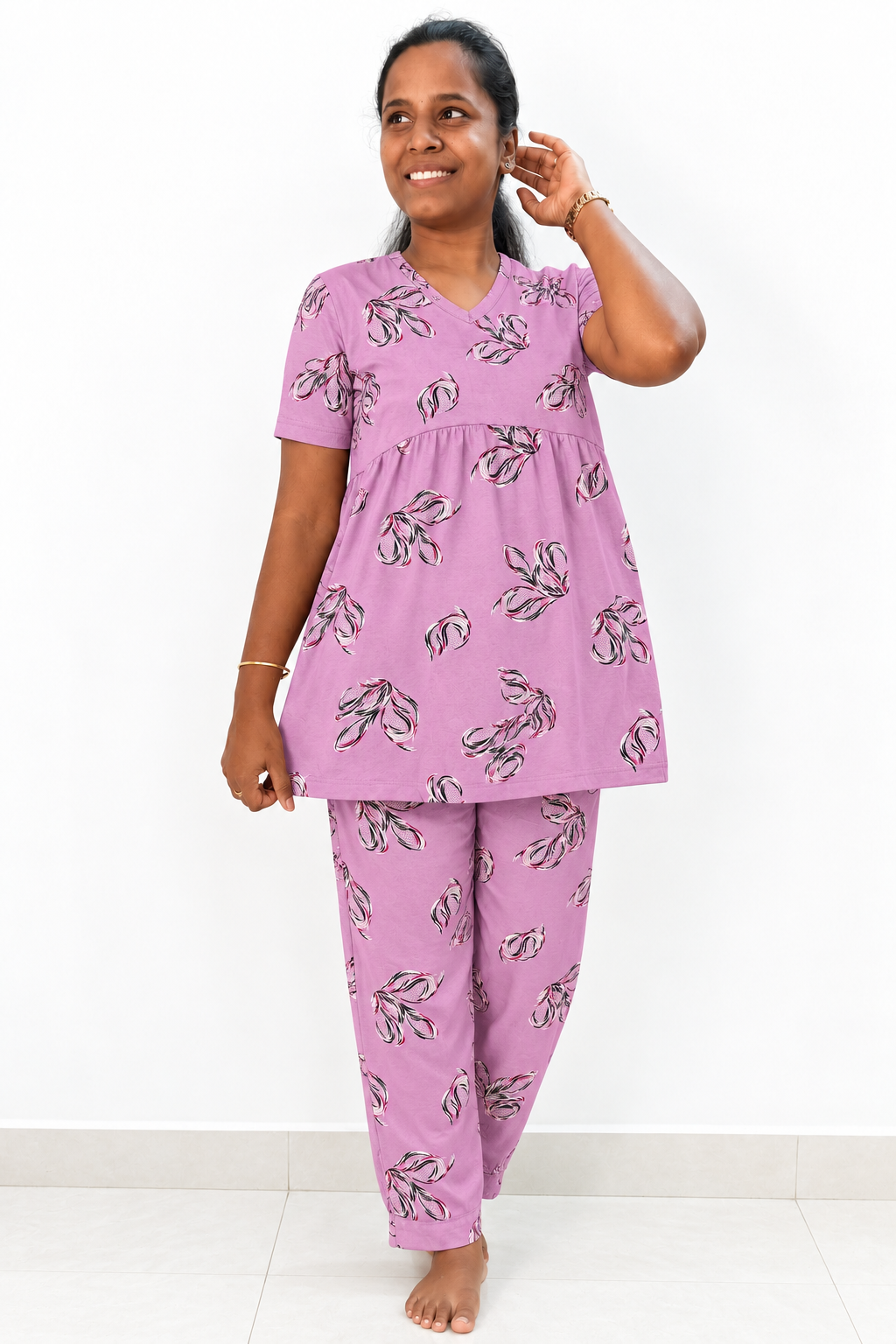*PREBOOKING* - Premium Women's Curvy peplum coord set - Baby pinky carns curvy peplum