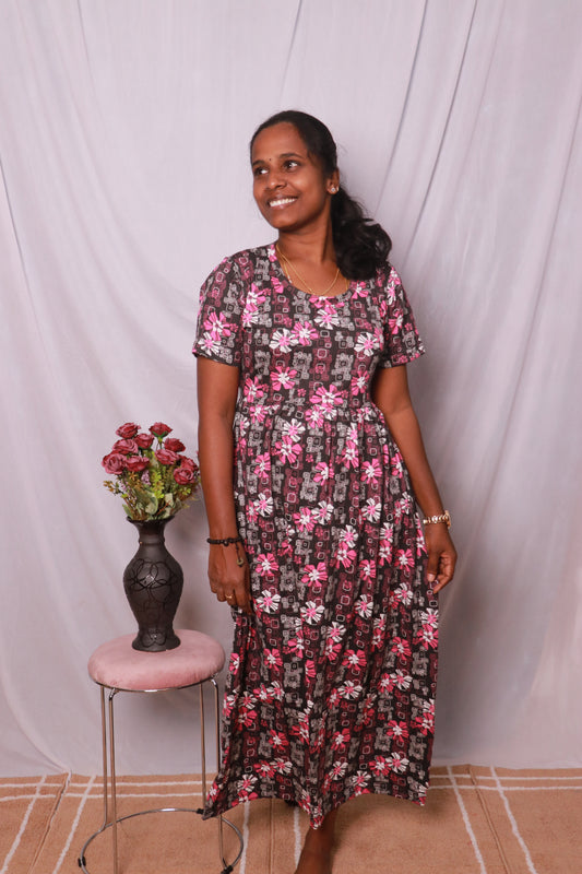 Women's Non feeding Lounge wear - TCGN09 - Coal blossom