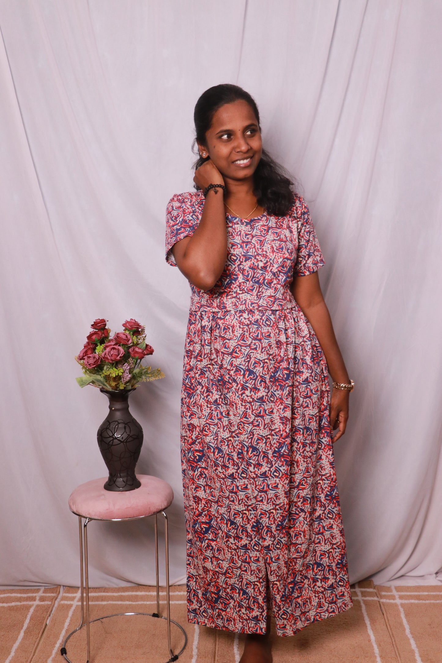 Feeding Lounge wear- TCGF08 - Maroon little hearts