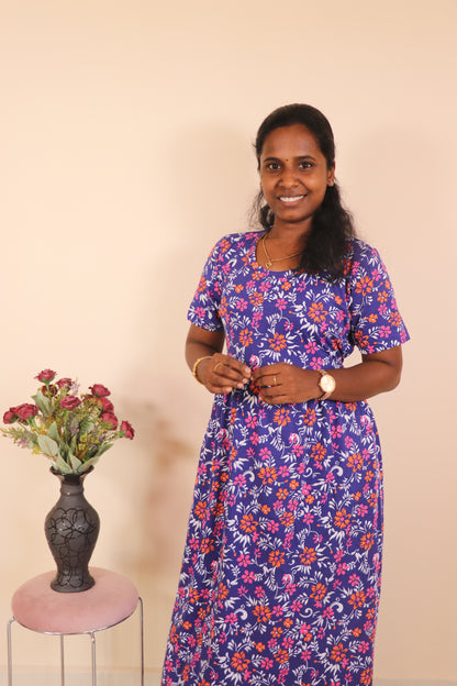 Women's Non feeding Lounge wear - TCIN10 - Navy mini floral