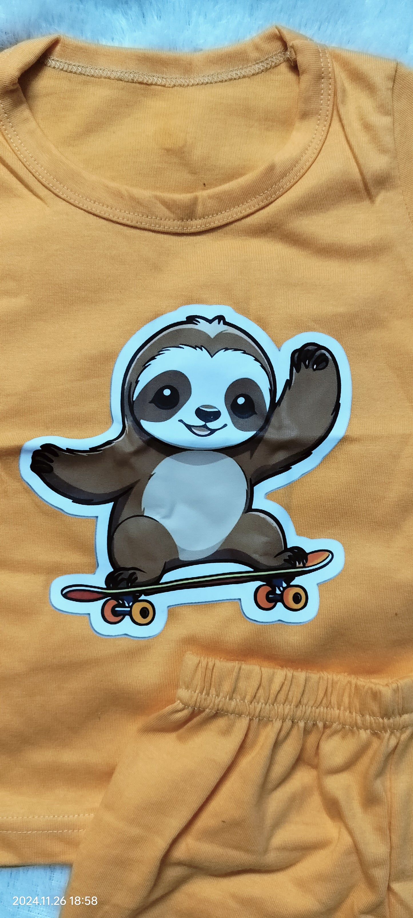 Kids Printed Vacation Sets - TCKA02 - Skating Ninja