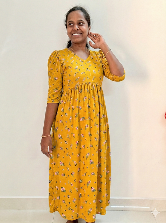 Premium - Soft Curvy peplum maxi- TCAPN01- Manja maina