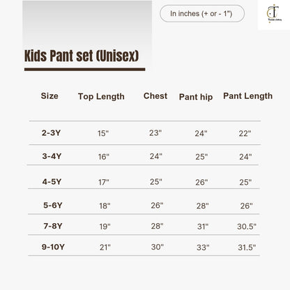 Kids Wear - Unisex Pyjama set - Alpha blue