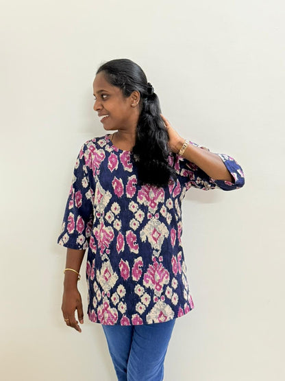 Women's Short Kur'TEES' - Purple Skoda