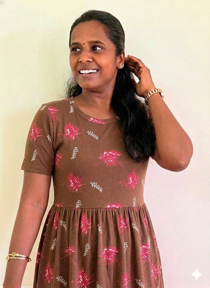 Premium - Women's Non feeding Lounge wear - Chocy leaf